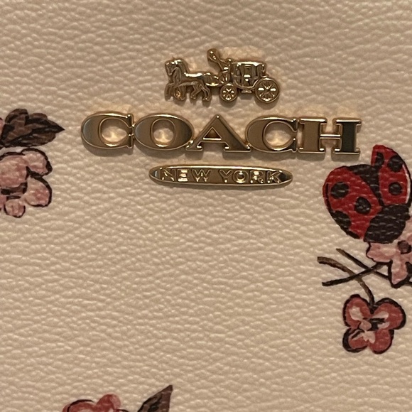 NWT Coach Handbag Madi Crossbody With Ladybug Floral Print Gold. Retail $400. - Picture 8 of 13